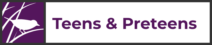 Teens and Preteens landing page hover link