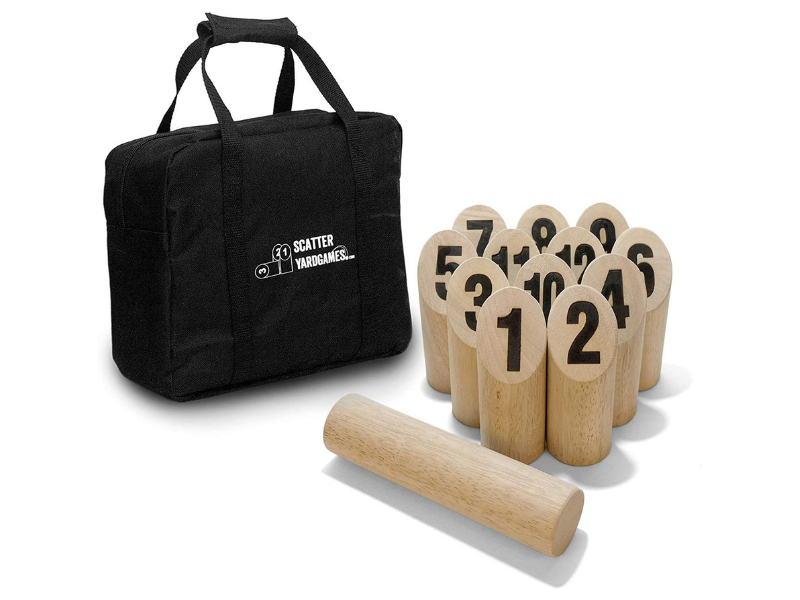a Scatter set with numbered wooden pins