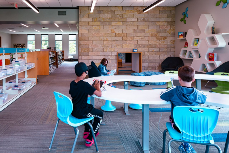 Photo of kids playing on ipads