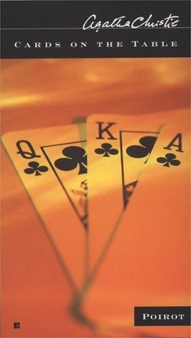 A queen, king and ace of clubs, cover art for the book Cards on the Table