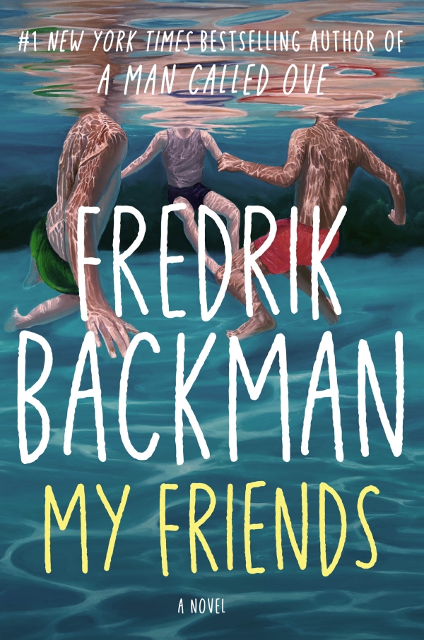 Book cover with an underwater view of three swimmers