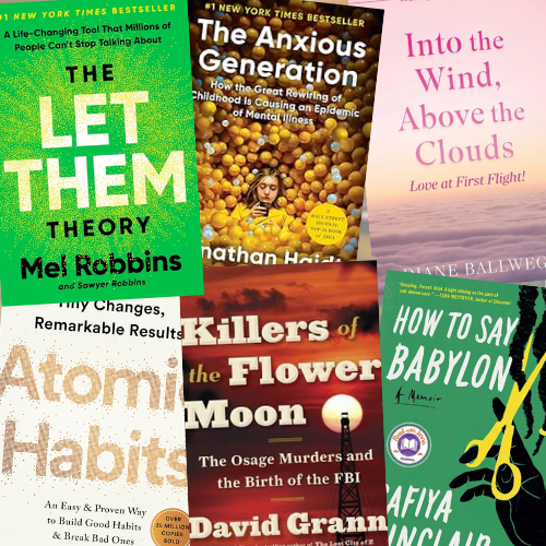 colorful book covers overlapping