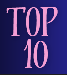 Indigo background with the words "TOP 10" in pink