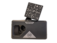a Merge Cube on its headset