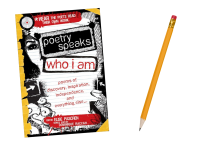 a poetry book and a pencil
