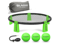a Slammo set with a net and balls