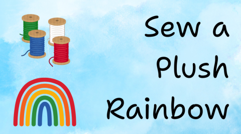 sew a plush rainbow