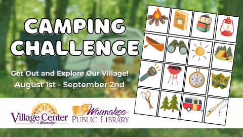 Camping Challenge scavenger hunt