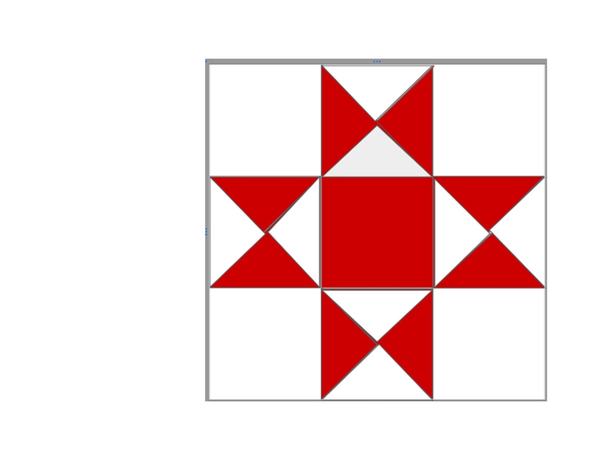 barn quilt square pattern Ohio Star