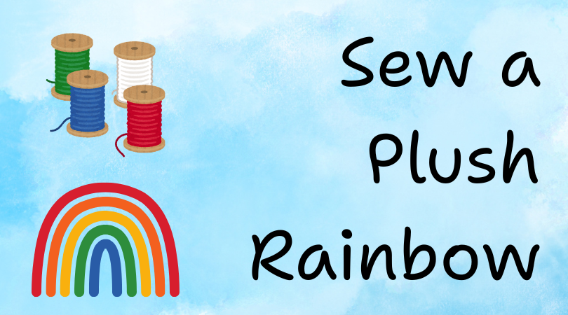 sew a plush rainbow