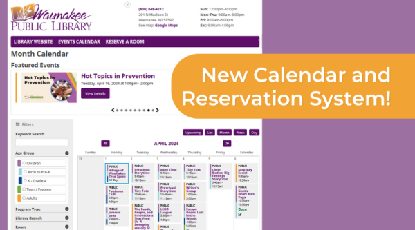 New Calendar and Reservation system